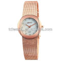 rose red stainless steel band japanese quartz movement lady watch brand weiqin4590